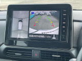 アラウンドビューモニターは4個のカメラを合成してまるで上から撮影した様な駐車場のどの位置にいるかとてもわかり易い機能です