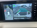 空から見下ろしているような視点で周囲を確認できるアラウンドビューモニター。駐車時にとても便利です。