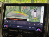 【パノラミックビューモニター】専用のカメラにより、上から見下ろしたような視点で360度クルマの周囲を確認することができます☆死角部分も確認しやすく、狭い場所での切り返しや駐車もスムーズに行えます。