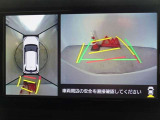 バックガイドモニターを装備しています、車庫入れもラクラクです。パノラミックビューモニターを搭載しています、上からの画像も表示されます。