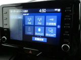 【オーディオ選択画面】AM/FMの切替や、交通情報もこちらの画面から選択できます。