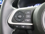 ステアリングスイッチは、各種設定や安全装置のON・OFF、クルーズコントロール、オーディオの操作などをお手元で操作できる便利な装備です!