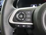 ステアリングスイッチ付き。前方から目を離すことなく操作することが可能です。