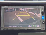 バックカメラはワイドカメラになっていますので、3種類の映像が選択可能です☆これはノーマルビュー♪