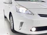 フォグランプ装着車です。暗い夜道の車両前方を明るく照らします