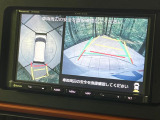 【パノラマモニター】専用のカメラにより、上から見下ろしたような視点で360度クルマの周囲を確認することができます☆死角部分も確認しやすく、狭い場所での切り返しや駐車もスムーズに行えます。
