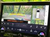 【パノラミックビューモニター】専用のカメラにより、上から見下ろしたような視点で360度クルマの周囲を確認することができます☆死角部分も確認しやすく、狭い場所での切り返しや駐車もスムーズに行えます。