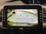 バックカメラが装着されています。ガイド機能付きなので後方の距離もつかみやすくなっています
