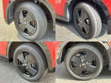 155/65R14 純正アルミホイール装着。