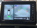 【アラウンドビューモニター】車を上から見下ろしているかのような映像で周囲の状況がひと目で確認、狭い駐車場に駐車するときも安心です♪♪障害物などがあると警告音がなりますので安心して駐車が出来ます★