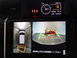 バックガイドモニターを装備しています、車庫入れもラクラクです。パノラミックビューモニターを搭載しています、上からの画像も表示されます。