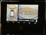 【パノラミックビューモニター】映像で、見づらい車両周辺の確認をアシスト。クルマを真上から見ているような映像を表示。 運転席から確認しにくい車両周囲の状況を把握。