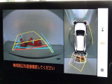 バックガイドモニターを装備しています、車庫入れもラクラクです。パノラミックビューモニターを搭載しています、上からの画像も表示されます。