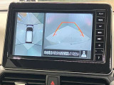 【アラウンドビューモニター】車を上から見下ろしているかのような映像で周囲の状況がひと目で確認、狭い駐車場に駐車するときも安心です♪