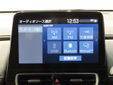 ディスプレイオーディオです。Bluetooth、ラジオ、USBに対応しております