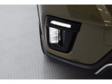 日中でも点灯しフロントビューにもアクセントとなっているLEDデイライナー。