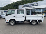 トヨタ トヨエース ダブルキャブロングシングルジャストロー垂直式パワーゲート付 0.75t積載 オートマ車 4WD/パワステ パワーウィンド エアコン 荷台床板
