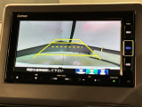 リバースギアに入れるだけで後方の表示へ切り替わります。夜間や雨の日の駐車も楽になりますよ。
