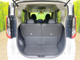 普段のお買い物や通勤、送迎等に十分な荷室スペースを確保しております。セカンドシートを倒すと、大きな荷物の積載も可能です♪