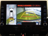 バックガイドモニターは、ハンドルを回すとガイド線が動きます。