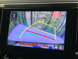 【バックカメラ】駐車時に後方がリアルタイム映像で確認できます。大型商業施設や立体駐車場での駐車時や、夜間のバック時に大活躍!運転スキルに関わらず、今や必須となった装備のひとつです!