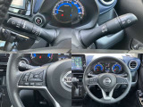 ステアリングスイッチでオーディオ操作が手元でできるので、ハンドルから手を離さずに運転できます。
