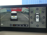 車両周辺の状況を、3次元空間的に表示し、周囲の状況を直感的に確認できる3Dビューです!車の周囲がぐるっと見えるので、安心して発進できます!