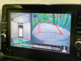 【アラウンドビューモニター】専用のカメラにより、上から見下ろしたような視点で360度クルマの周囲を確認することができます☆死角部分も確認しやすく、狭い場所での切り返しや駐車もスムーズに行えます。