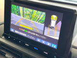 【バックカメラ】駐車時に後方がリアルタイム映像で確認できます。大型商業施設や立体駐車場での駐車時や、夜間のバック時に大活躍!運転スキルに関わらず、今や必須となった装備のひとつです!