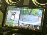 【アラウンドビューモニター】専用のカメラにより、上から見下ろしたような視点で360度クルマの周囲を確認することができます☆死角部分も確認しやすく、狭い場所での切り返しや駐車もスムーズに行えます。