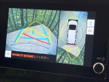 【パノラミックビューモニター】専用のカメラにより、上から見下ろしたような視点で360度クルマの周囲を確認することができます☆死角部分も確認しやすく、狭い場所での切り返しや駐車もスムーズに行えます。