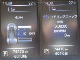中央の液晶表示の一部です。