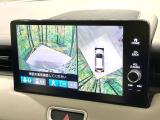【パノラミックビューモニター】専用のカメラにより、上から見下ろしたような視点で360度クルマの周囲を確認することができます☆死角部分も確認しやすく、狭い場所での切り返しや駐車もスムーズに行えます。