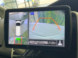 【アラウンドビューモニター】専用のカメラにより、上から見下ろしたような視点で360度クルマの周囲を確認することができます☆死角部分も確認しやすく、狭い場所での切り返しや駐車もスムーズに行えます。
