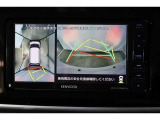車両を上から見たような映像表示するパノラミックビューモニター付き!