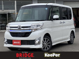 ダイハツ タント カスタムX トップエディションSAII 4WD/社外フルセグナビゲーション/バックモニター/ハーフレザーシート/助手席側電動スライドドア/プッシュスタート&スマートキー/リヤスポイラー