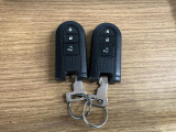 【スマートキー】 スマートキーを携帯していれば、ドアハンドルのボタンを押してロックの解除ができ、パワースライドドア(左側)もワンタッチで開閉できます。