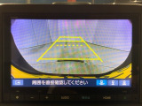 リアカメラ付で、後方をナビ画面で確認。車庫入れも安心です。もちろん、バックギアと連動しています。