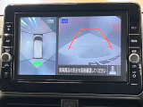 【アラウンドビューモニター】車を上から見下ろしているかのような映像で周囲の状況がひと目で確認、狭い駐車場に駐車するときも安心です♪