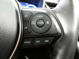 ステアリングスイッチでクルーズコントロール機能の操作ができます。長距離の高速走行時の疲労軽減や燃費に役立ちます。