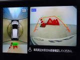 バックガイドモニターを装備しています、車庫入れもラクラクです。パノラミックビューモニターを搭載しています、上からの画像も表示されます。