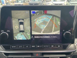 全周囲カメラの画像です、上から見下ろした画像で見やすいです。