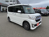 ダイハツ タント カスタムX トップエディションSAⅡ 4WD/社外フルセグナビゲーション/バックモニター/ハーフレザーシート/助手席側電動スライドドア/プッシュスタート&スマートキー/リヤスポイラー