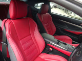 【&ldquo;F SPORT&rdquo;専用本革スポーツシート/フレアレッド】運転席ポジションメモリー/運転席・助手席ベンチレーション機能付
