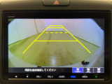 リアカメラ付で、後方をナビ画面で確認。車庫入れも安心です。もちろん、バックギアと連動しています。