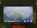 リアカメラ付で、後方をナビ画面で確認。車庫入れも安心です。もちろん、バックギアと連動しています。