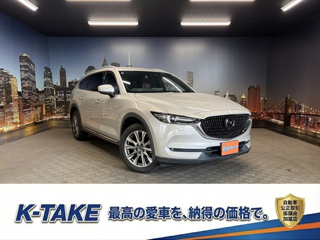 CX-8 2.2 XD エクスクルーシブ モード 4WD (禁煙車)(後期型)(4WD)(赤革シート)(フリッ