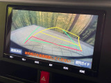 【バックカメラ】駐車時に後方がリアルタイム映像で確認できます。大型商業施設や立体駐車場での駐車時や、夜間のバック時に大活躍!運転スキルに関わらず、今や必須となった装備のひとつです!