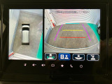 【全方位モニター】 4つのカメラで映像を映し出します。発進時、後退時も周囲の安全を確認し、サポートします^^