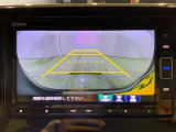 リアカメラ付で、後方をナビ画面で確認。車庫入れも安心です。もちろん、バックギアと連動しています。